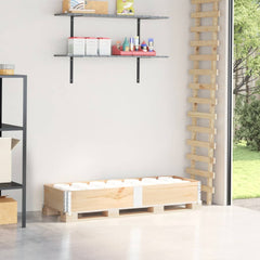 vidaXL Pallet Collar 150x50 cm Solid Wood Pine 1