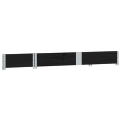 vidaXL Pallet Collar Black 150x50 cm Solid Wood Pine 4