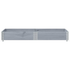 vidaXL Pallet Collar Grey 150x50 cm Solid Wood Pine 3