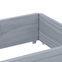 vidaXL Pallet Collar Grey 150x50 cm Solid Wood Pine 6