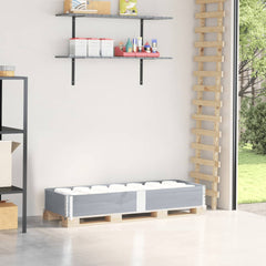 vidaXL Pallet Collar Grey 150x50 cm Solid Wood Pine 1