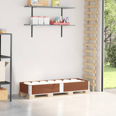 vidaXL Pallet Collar Brown 150x50 cm Solid Wood Pine 1