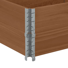 Pallet Collars Brown Solid Wood Pine 2 pcs Dark Brown 150 cm 50 cm