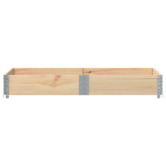 vidaXL Pallet Collar 150x100 cm Solid Wood Pine 3