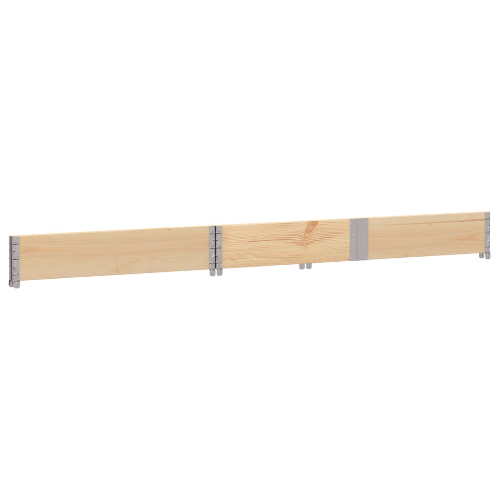 vidaXL Pallet Collar 150x100 cm Solid Wood Pine 4