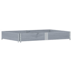 vidaXL Pallet Collar Grey 150x100 cm Solid Wood Pine 2