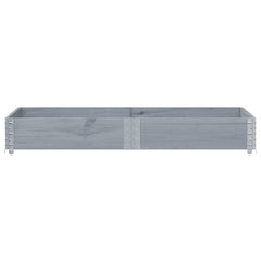 vidaXL Pallet Collar Grey 150x100 cm Solid Wood Pine 3