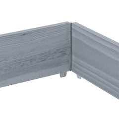 vidaXL Pallet Collar Grey 150x100 cm Solid Wood Pine 6