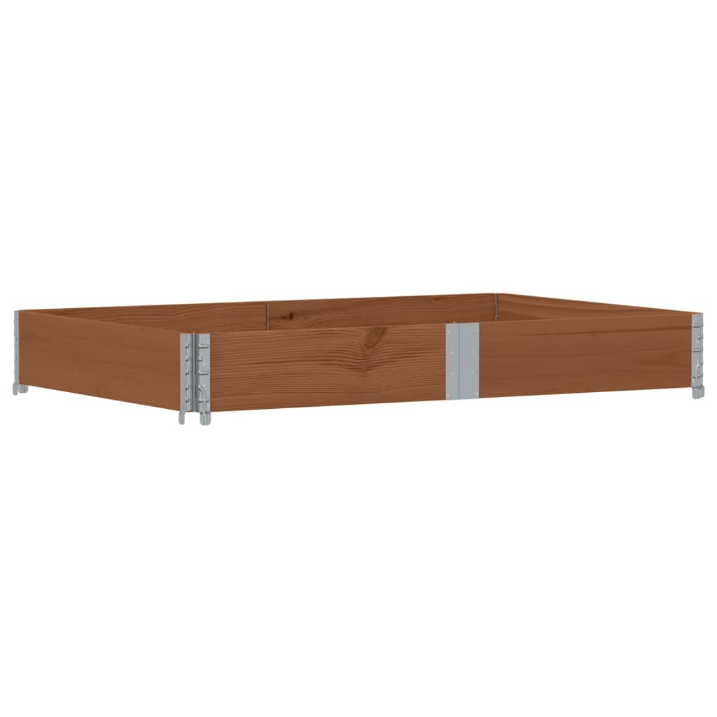 vidaXL Pallet Collar Brown 150x100 cm Solid Wood Pine 2