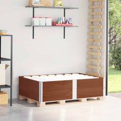 Pallet Collars Brown Solid Wood Pine 2 pcs Dark Brown 150 cm 100 cm