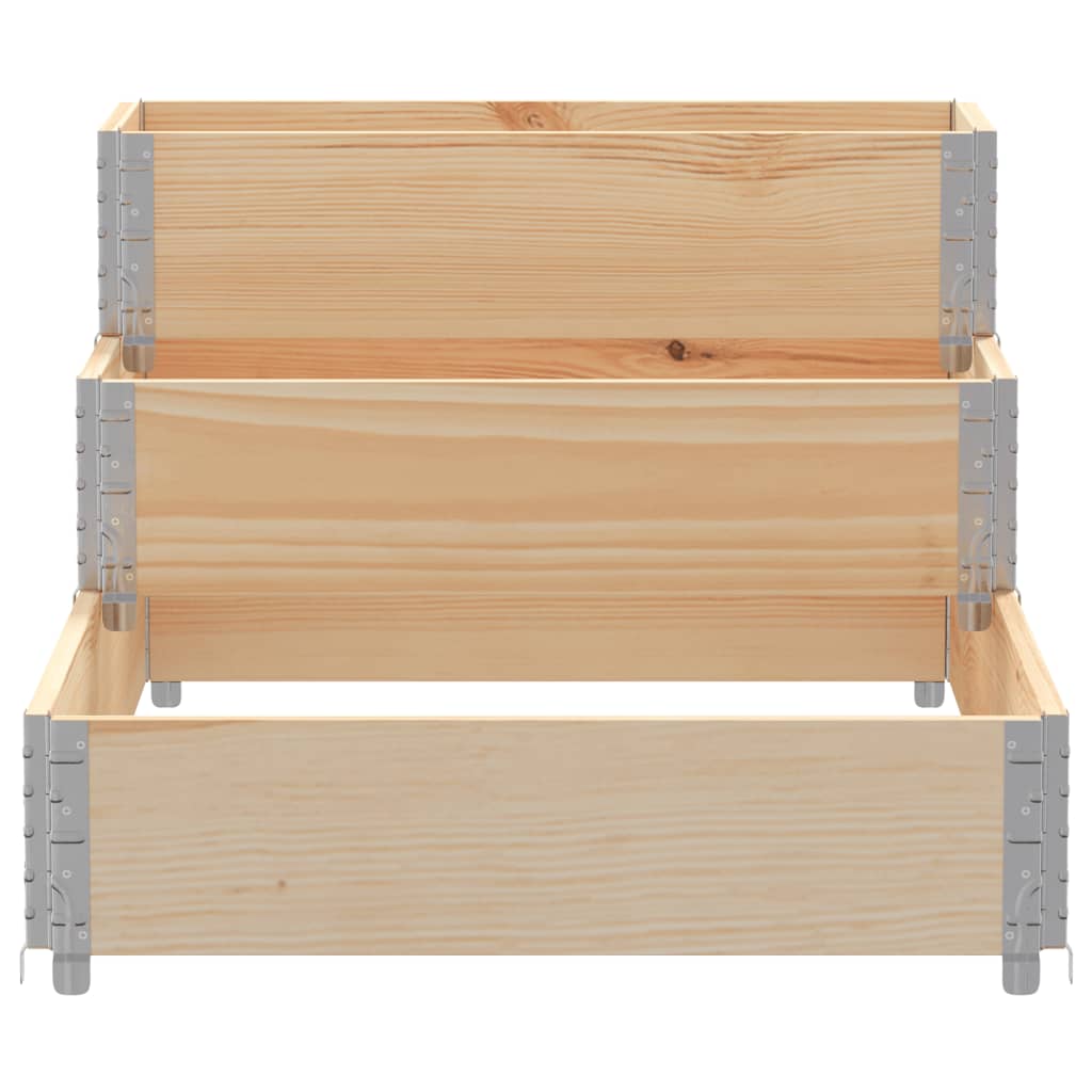vidaXL 3-Tier Raised Bed 120x80 cm Solid Wood Pine 4