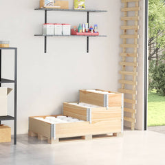 vidaXL 3-Tier Raised Bed 120x80 cm Solid Wood Pine 1