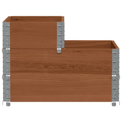 vidaXL 3-Tier Raised Bed Brown 120x80 cm Solid Wood Pine 4