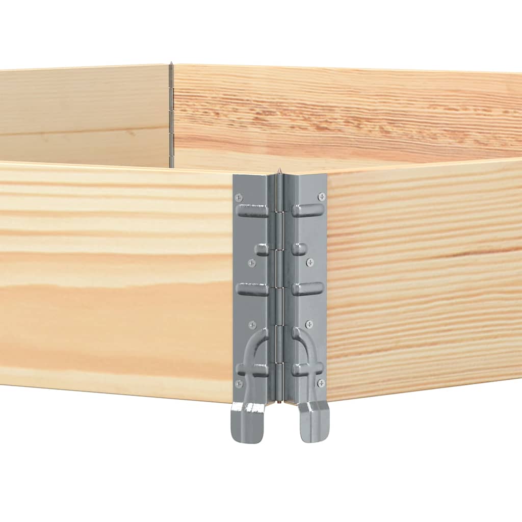vidaXL Raised Bed Hexagon 160x160 cm Solid Wood Pine 5