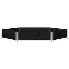 vidaXL Raised Bed Hexagon Black 160x160 cm Solid Wood Pine 3