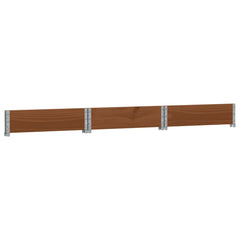 vidaXL Raised Bed Hexagon Brown 160x160 cm Solid Wood Pine 4