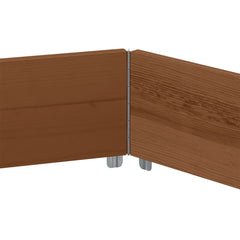 vidaXL Raised Bed Hexagon Brown 160x160 cm Solid Wood Pine 5