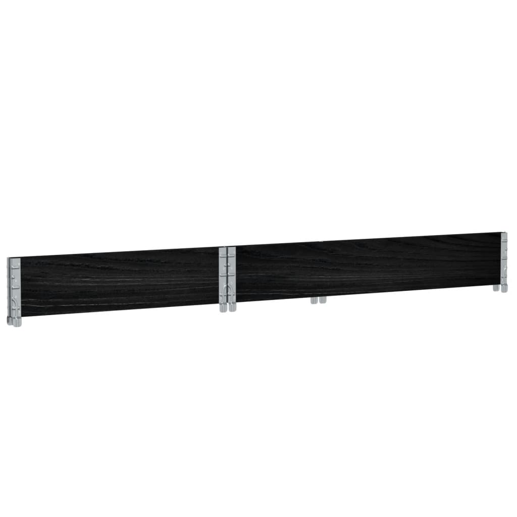 vidaXL Garden Planter Black 120x80 cm Solid Wood Pine 6
