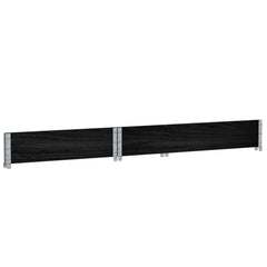 vidaXL Garden Planter Black 120x80 cm Solid Wood Pine 6