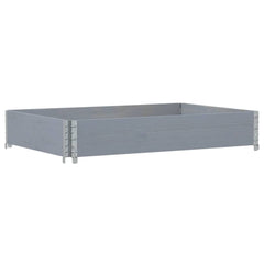 vidaXL Garden Planter Grey 120x80 cm Solid Wood Pine 2