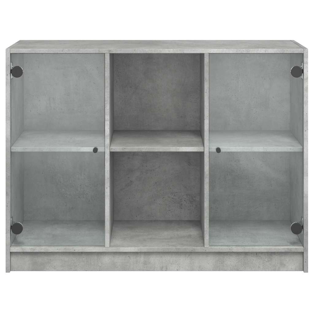vidaXL Sideboard Concrete Grey 102x37x75,5 cm Engineered Wood 4