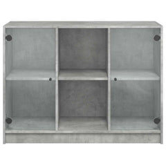 vidaXL Sideboard Concrete Grey 102x37x75,5 cm Engineered Wood 4