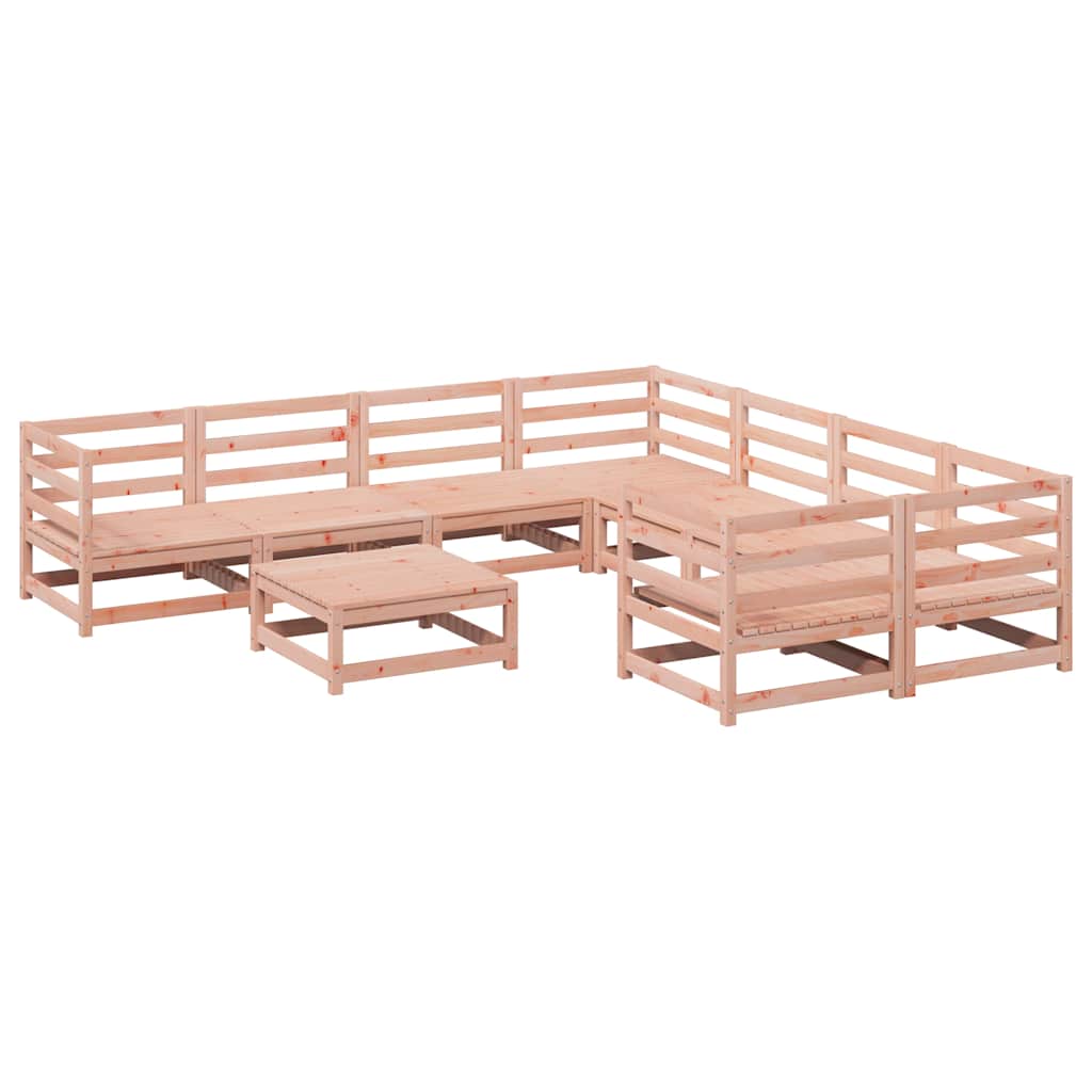 9 Piece Garden Sofa Set Impregnated Wood Pine Natural douglas