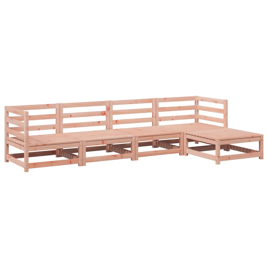 5 Piece Garden Sofa Set Impregnated Wood Pine Natural douglas