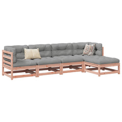5 Piece Garden Sofa Set Impregnated Wood Pine Natural douglas