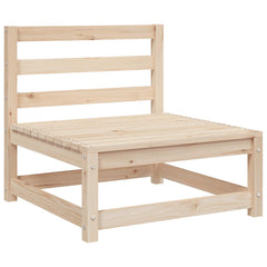 11 Piece Garden Sofa Set Solid Wood Pine Natural pine