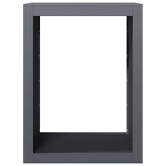 vidaXL Firewood Rack Anthracite 60x40x80 cm Steel 4