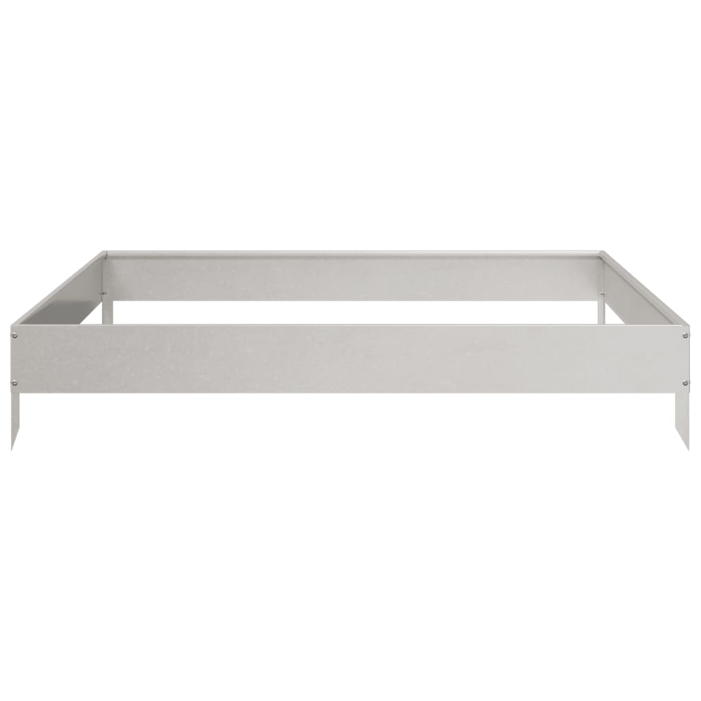 vidaXL Garden Raised Bed 100x100x18.5 cm Stainless Steel 5