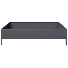vidaXL Garden Raised Bed Anthracite 100x100x26 cm Steel 4