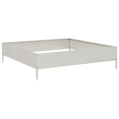 vidaXL Garden Raised Bed 100x100x26 cm Stainless Steel 2