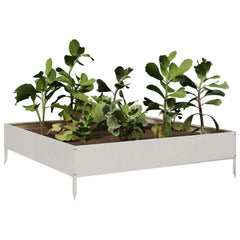 vidaXL Garden Raised Bed 100x100x26 cm Stainless Steel 3