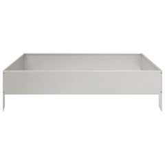 vidaXL Garden Raised Bed 100x100x26 cm Stainless Steel 4