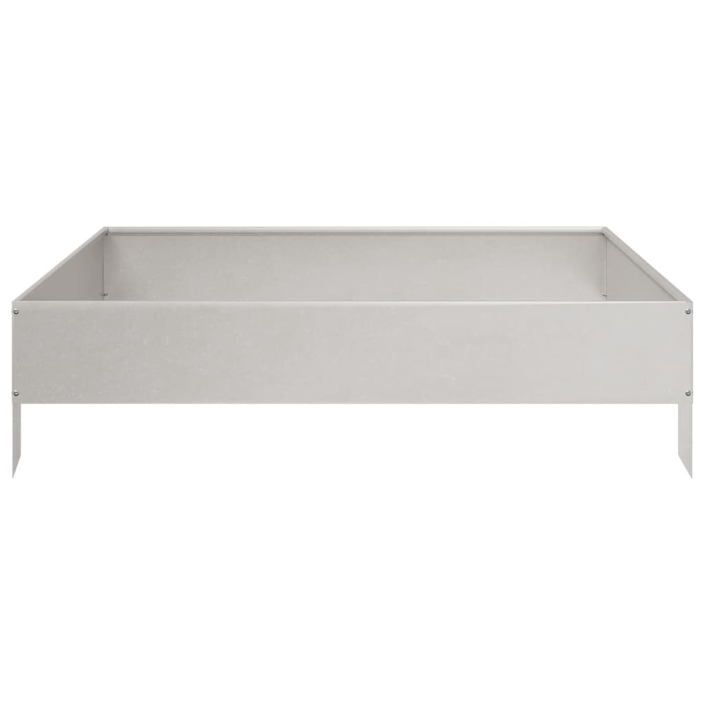 vidaXL Garden Raised Bed 100x100x26 cm Stainless Steel 5