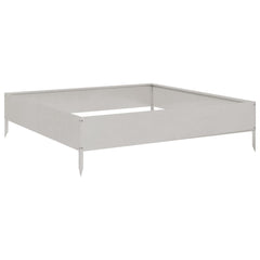 vidaXL Garden Raised Bed 100x100x26 cm Stainless Steel 6