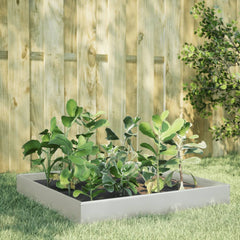 vidaXL Garden Raised Bed 100x100x26 cm Stainless Steel 1