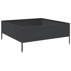 vidaXL Garden Raised Bed Black 100x100x41 cm Steel 2