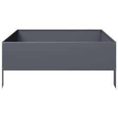 vidaXL Garden Raised Bed Anthracite 100x100x41 cm Steel 3