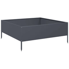 vidaXL Garden Raised Bed Anthracite 100x100x41 cm Steel 4