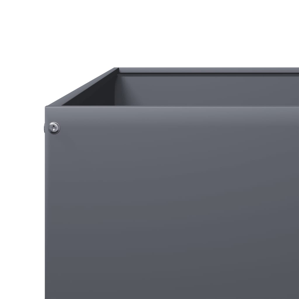 vidaXL Garden Raised Bed Anthracite 100x100x41 cm Steel 6