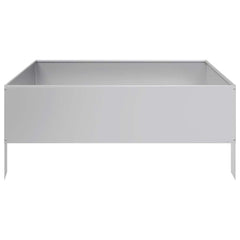 vidaXL Garden Raised Bed 100x100x41 cm Galvanised Steel 5