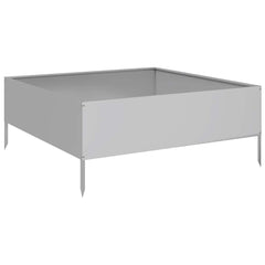 vidaXL Garden Raised Bed 100x100x41 cm Galvanised Steel 6