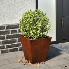 vidaXL Garden Planters 2 pcs 30x30x30 cm Weathering Steel 1