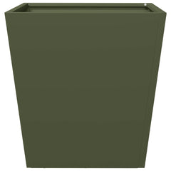 vidaXL Garden Planters Olive Green 2 pcs 40x40x40 cm Steel 6