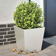Garden Planters Black 40x40x40 cm Steel 2 pcs Stainless steel/light grey