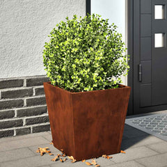 vidaXL Garden Planter 40x40x40 cm Weathering Steel 1