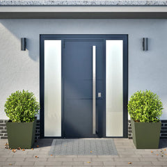 vidaXL Garden Planters Olive Green 2 pcs 50x50x50 cm Steel 3